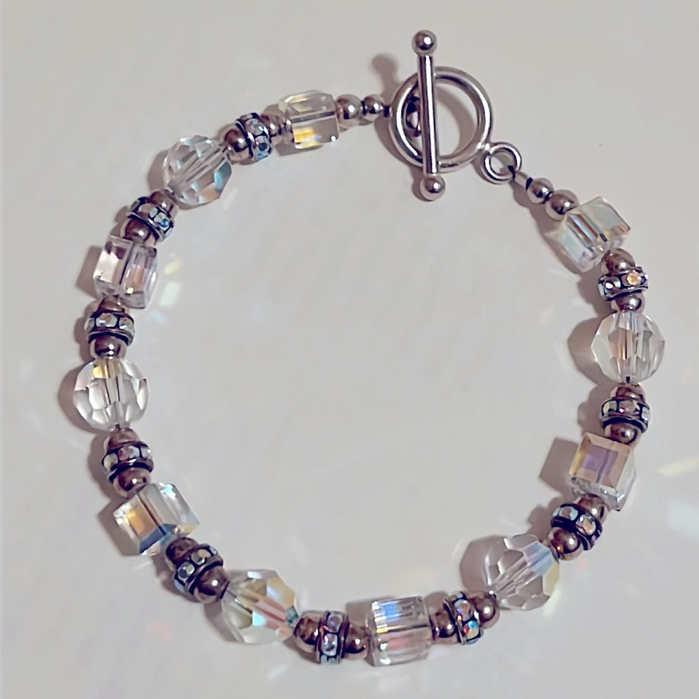 Crystal Bracelet, 925 Sterling Silver - Picture 1 of 3